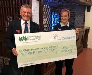 2022 Charity presentation to Children's Hospice South West